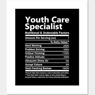 Youth Care Specialist T Shirt - Nutritional and Undeniable Factors Gift Item Tee Posters and Art